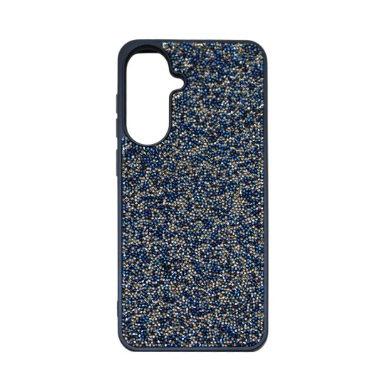 Designer Silicone Case with Diamond Crystals for Samsung Galaxy A37 Blue